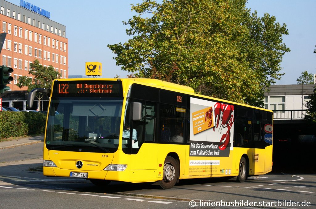 MVG 6134 (MH VG 6134) mit TB fr die Gourmetkarte.
Aufgenommen am HBF Mlheim/Ruhr, 13.10.2010.