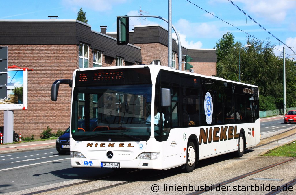Nickel (GE RN 160).
Aufgenommen an der Buererstr in Gelsenkirchen, 10.8.2011.