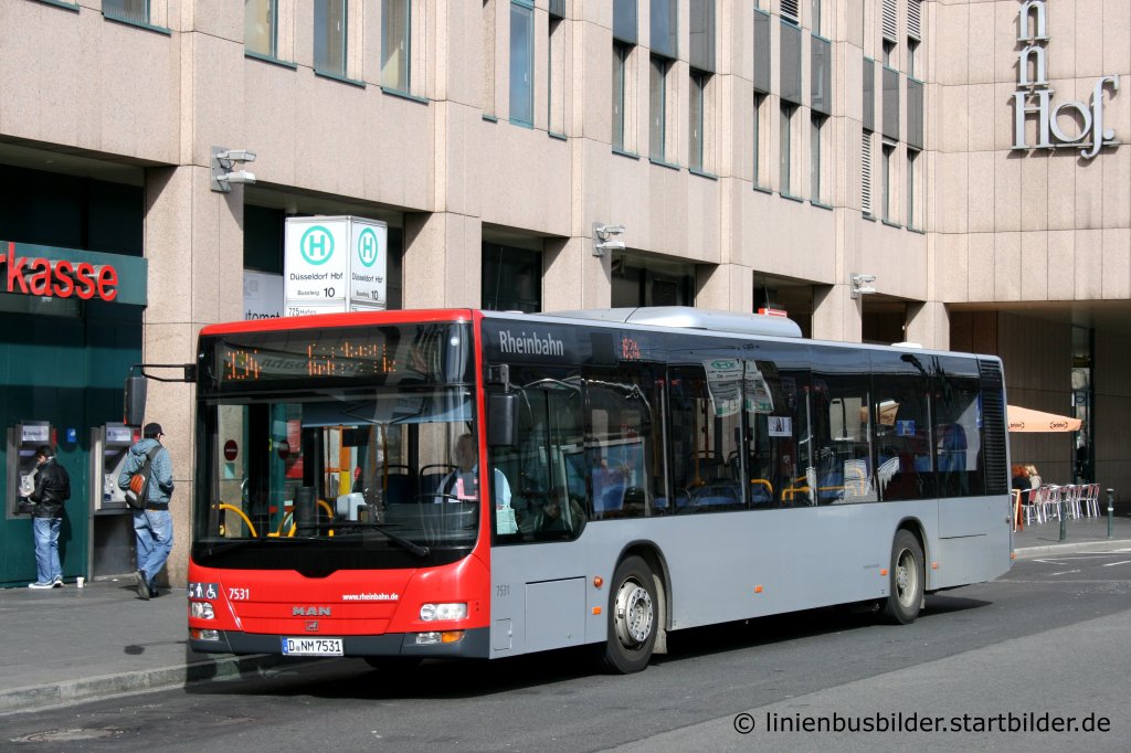Rheinbahn 7531 (D NM 7531).
Aufgenommen am HBF Dsseldorf, 13.3.2011.