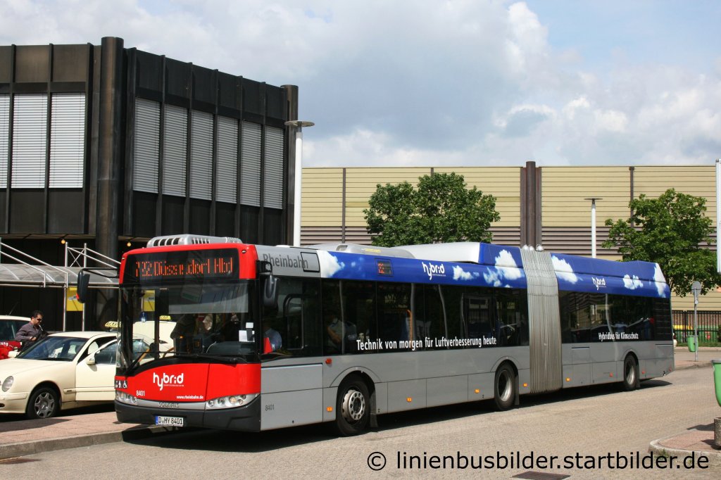 Rheinbahn 8401 (D HY 8401).
Aufgenommen an der Messe Dsseldorf am 13.5.2011.