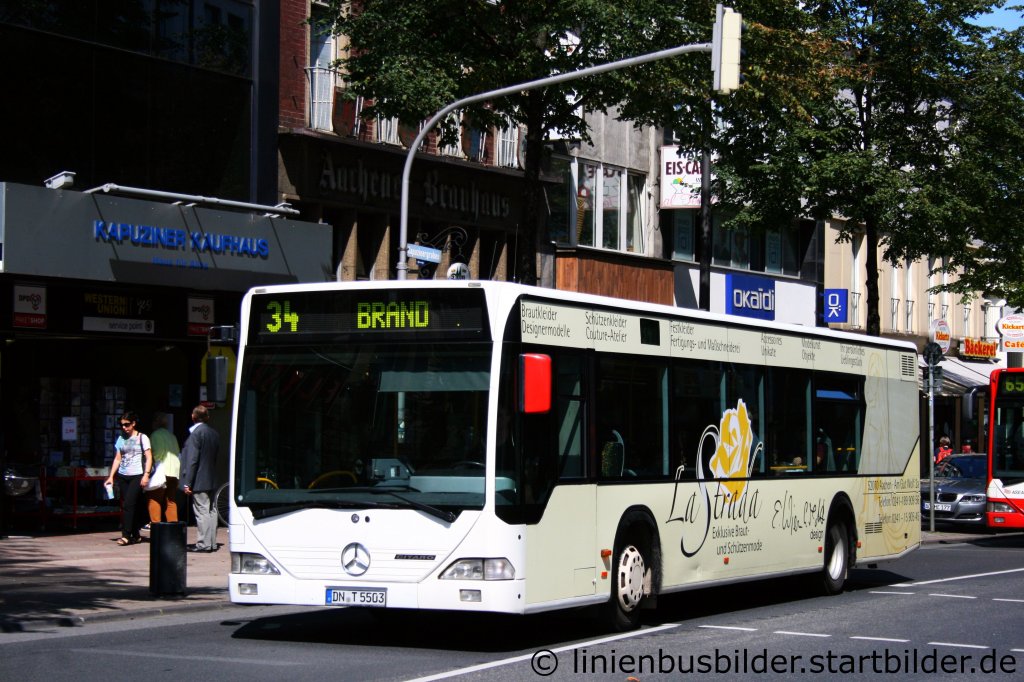 Tirtey (DN T 5503) mit Werbung fr La Strada.
Aufgenommen am Luisenbrunnen in Aachen, 17.08.2011.