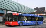 MAN Niederflurbus 2. Generation/148064/vku-un-vk-341-der-bus VKU (UN VK 341) 
Der Bus wirbt fr den Nachtexpress.
Aufgenommen am Bahnhof Lnen, 12.3.2011.