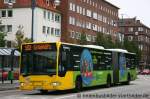 Bremerhaven Bus 0525 mit Werbung fr das Freibad Grnhfe.