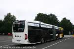 Hier ist eine Bild vom Heck des W-Lan Busses.
Aufgenommen in Bremerhaven Leherheide, 30.7.2011.