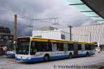 SWS 754 wirbt fr Sicheres Busfahren mit Fipps.
Aufgenommen am ZOB Solingen, 27.8.2011.