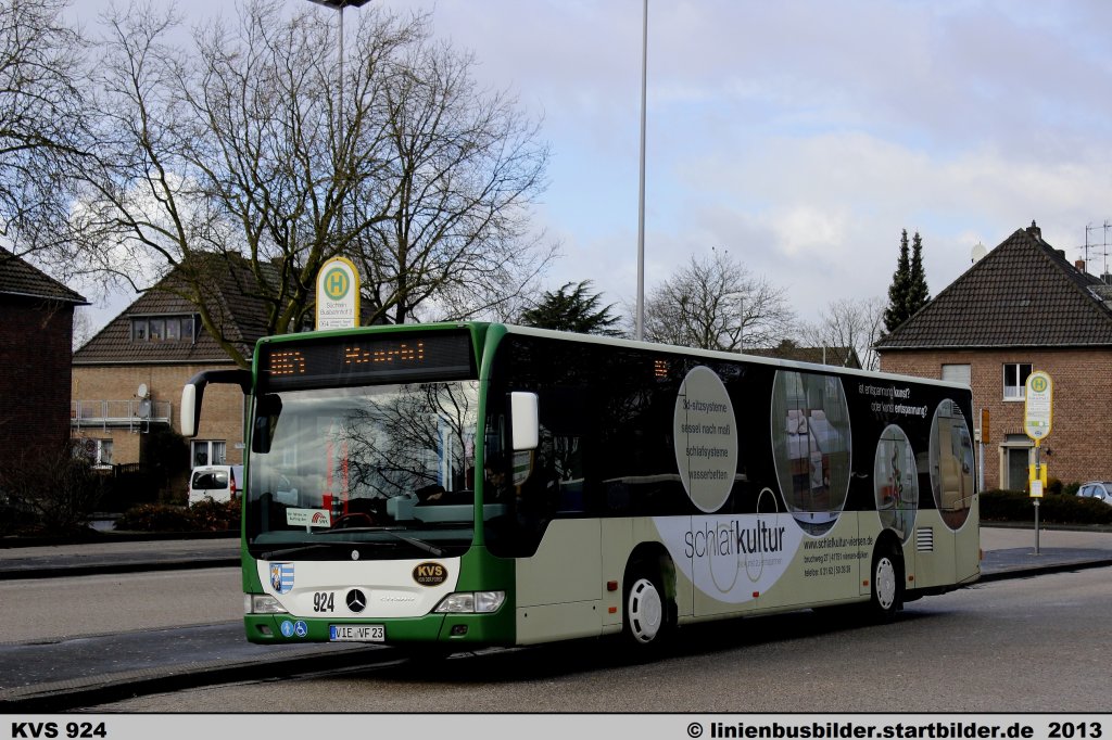KVS (VIE VF 23) mit Werbung fr Schlaf Kultur.
Der Bus ist auf der Linie 064 unterwegs.
Aufgenommen am 2.2.2013, Viersen Schteln.