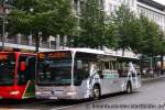 ASEAG 253.
Dieser Silberne Bus wirbt fr Fraunhofer.
Aufgenommen am Elisenbrunnen am 23.7.2011.